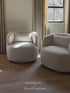 Ashlie Bouclé Swivel Barrel Chair